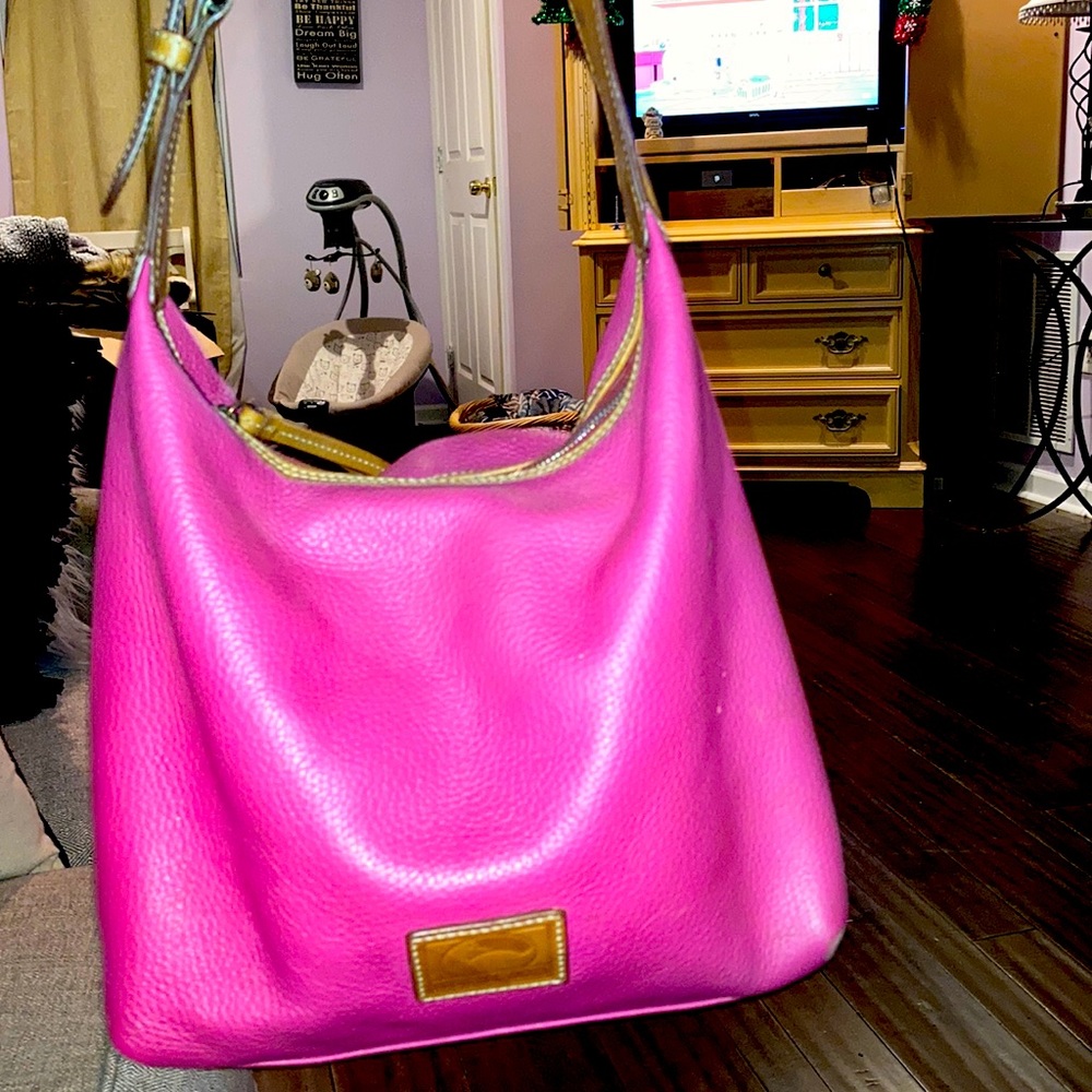 Large Leather Pink Dooney and Bourke Bag